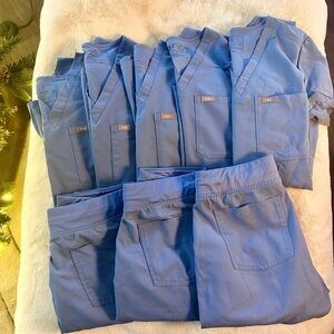 Figs Ceil Blue Scrubs Bundle